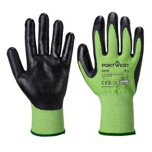 A645 Cut D13 Nitrile Green Glove